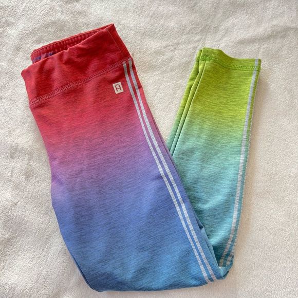 Girls' Neon Ombre Active Legging, Multi Colored, Size 8 - Picture 7 of 16
